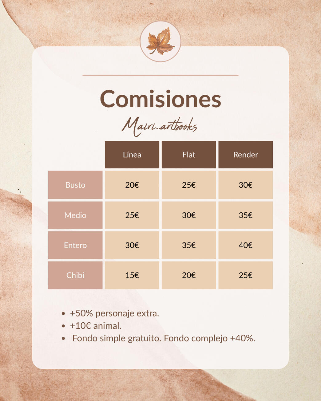 Comisiones no comerciales Comisiones no comerciales
